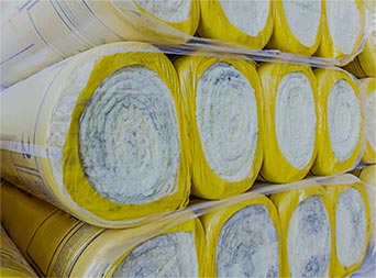 rolls of insulation for a business